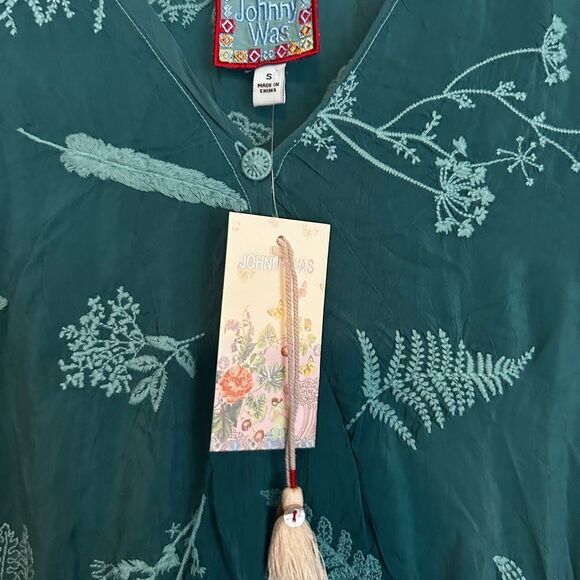 Johnny Was MILLIE PATCHWORK DRESS IN BLUE Small - Picture 5 of 11